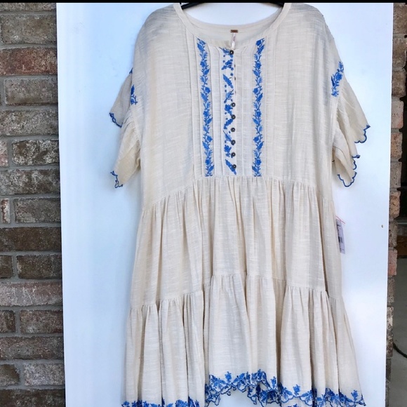 🆕 Free People Santiago Cotton Babydoll Dress - Picture 5 of 8